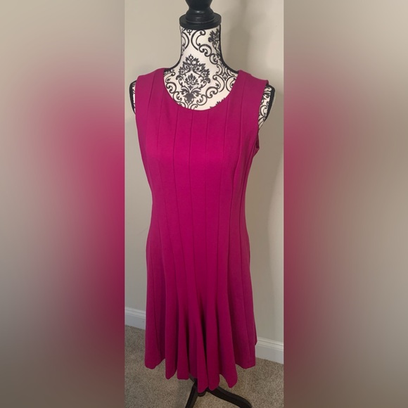 Lands End Fit and Flare Dress - Picture 1 of 6